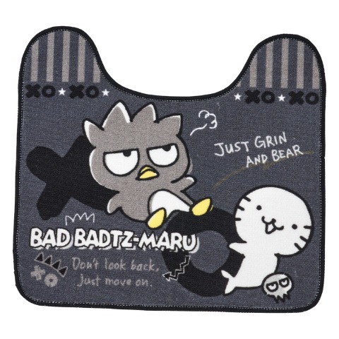 トイレ足元マット（55×60cm・バッドばつ丸）