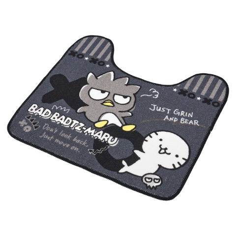 トイレ足元マット（55×60cm・バッドばつ丸）