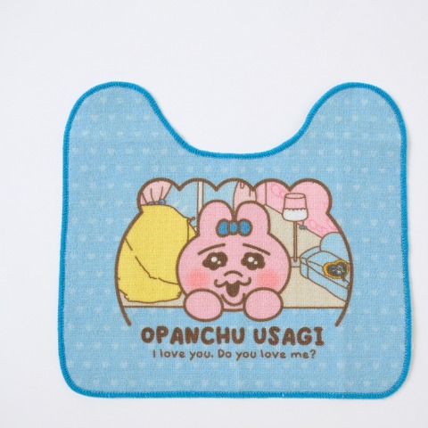 トイレ足元マット（おぱんちゅうさぎ）