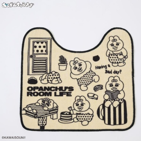 トイレ足元マット（おぱんちゅうさぎ）