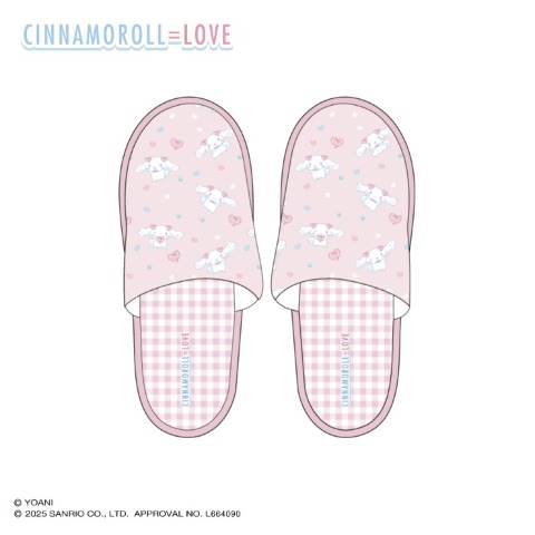 スリッパ（シナモロール×＝LOVE）