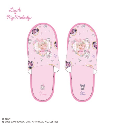 スリッパ（リカちゃん×マイメロ クロミ）