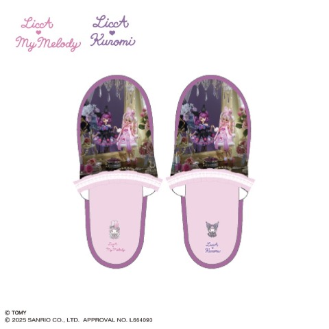 スリッパ（リカちゃん×マイメロ クロミ）
