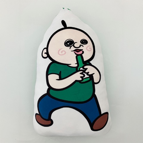 ダイカットクッション（パンパンくんの日常）