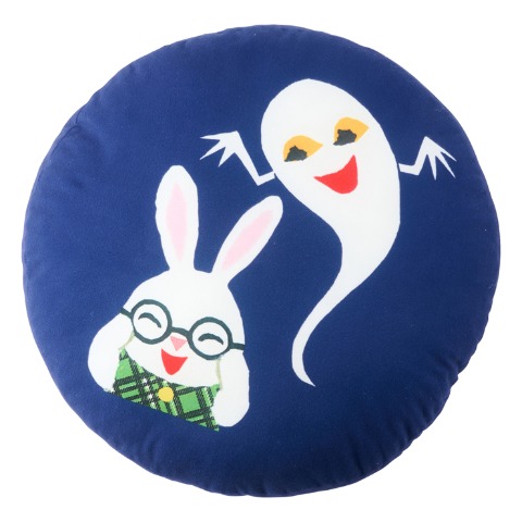 フロアクッション（めがねうさぎ）