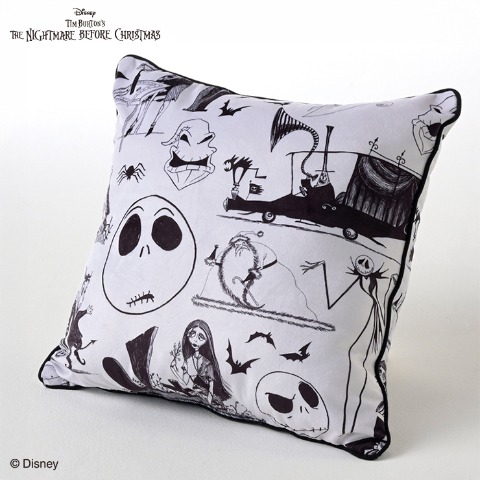背当てクッション（ナイトメアー・ビフォア・クリスマス）