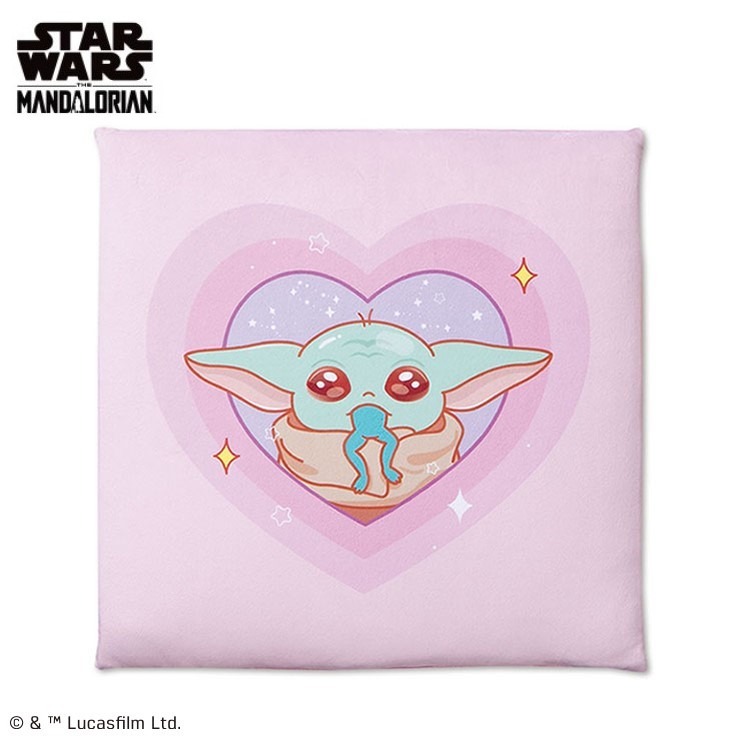 マンダロリアン　アンド　グローグー　シートクッション　全4種セット　しまむら シートクッション（スター・ウォーズ/マンダロリアン＆グローグー