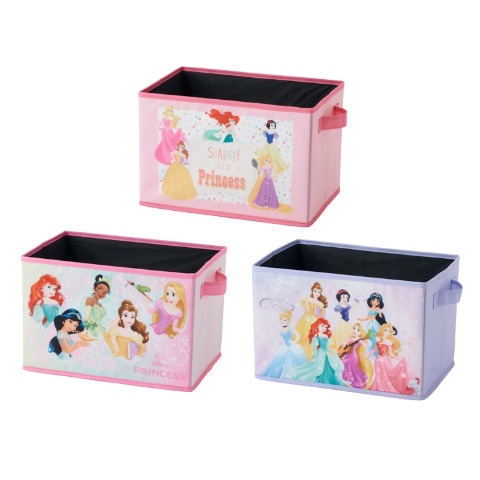 収納ボックス（3点セット・ディズニープリンセス）