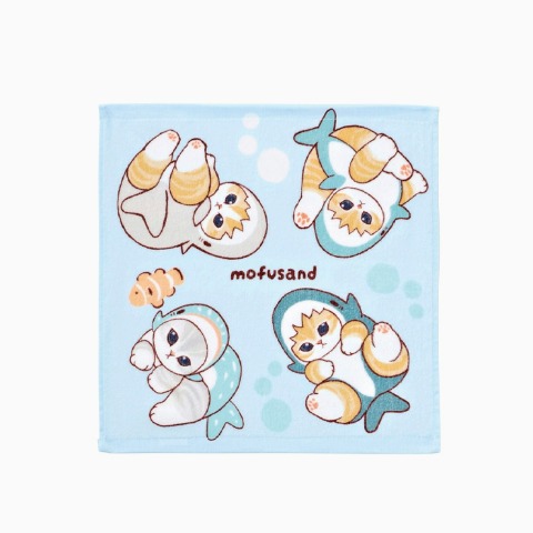 ハンドタオル（同柄2枚組・mofusand）