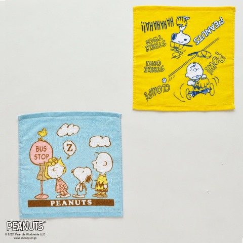 ハンドタオル（2枚組・PEANUTS）