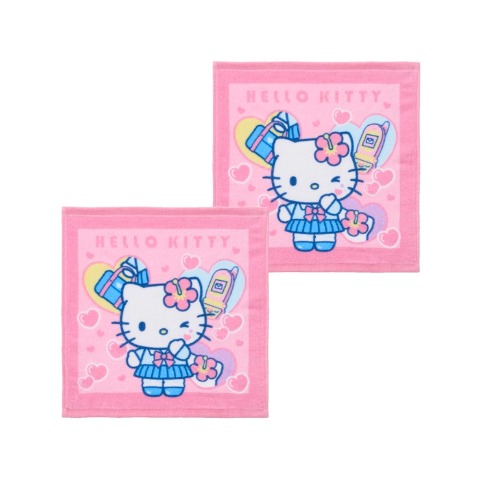 ハンドタオル（同柄2枚組・ハローキティ）