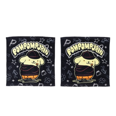 ハンドタオル（2枚組・ポムポムプリン）