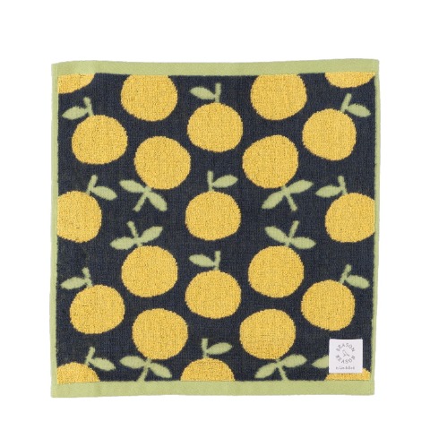 2枚組ハンドタオル（SEASON REASON) みかん柄