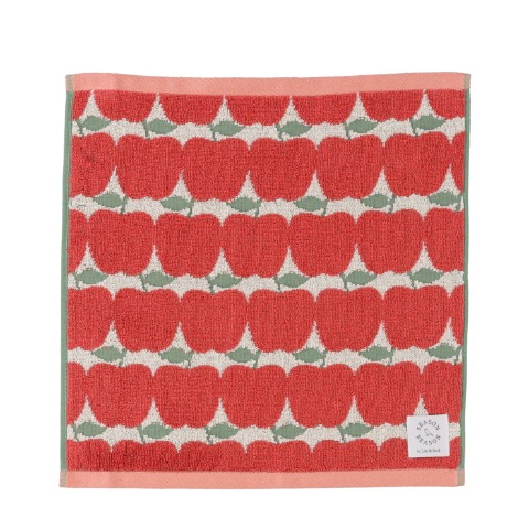 2枚組ハンドタオル（SEASON REASON) りんご柄