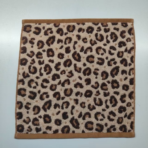 2枚組ハンドタオル（4つのこだわり・ヒョウ柄）