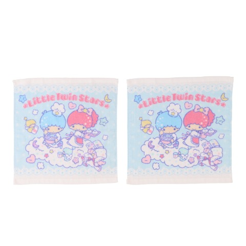 ハンドタオル（同柄2枚組・リトルツインスターズ）