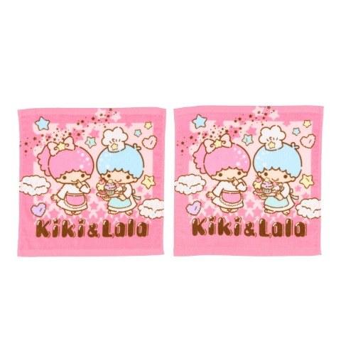 ハンドタオル（同柄2枚組・リトルツインスターズ）