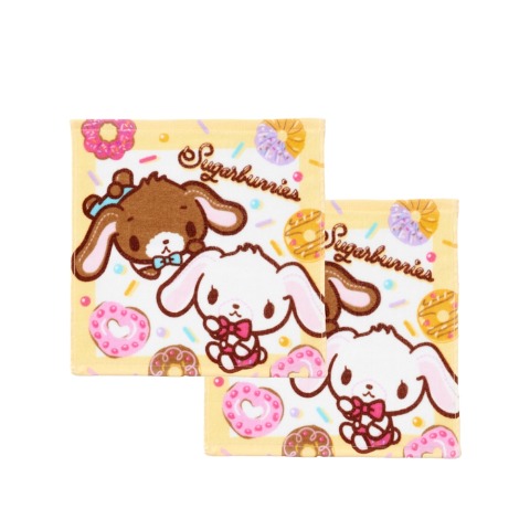 ハンドタオル（同柄2枚組・シュガーバニーズ）
