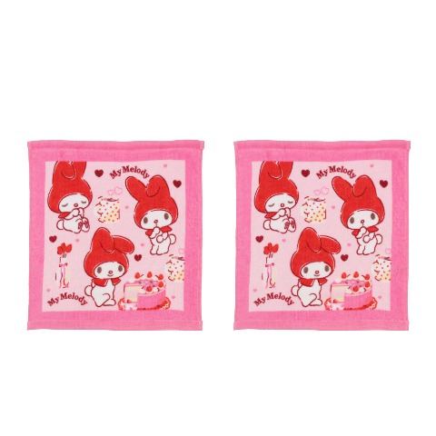 ハンドタオル（同柄2枚組・マイメロディ）