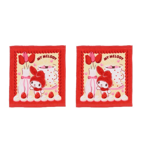 ハンドタオル（同柄2枚組・マイメロディ）