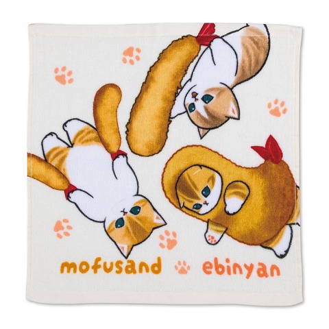 ハンドタオル（同柄2枚組・mofusand）