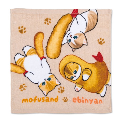 ハンドタオル（同柄2枚組・mofusand）