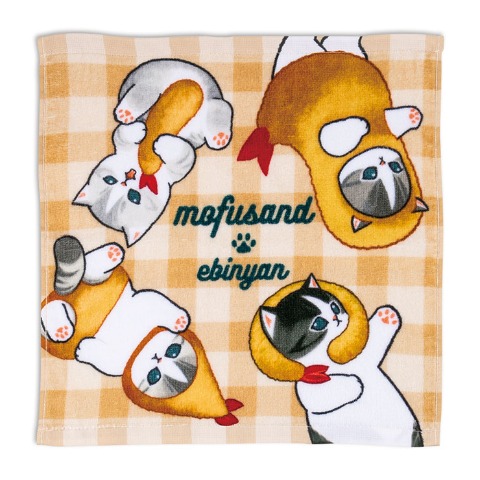 ハンドタオル（同柄2枚組・mofusand）