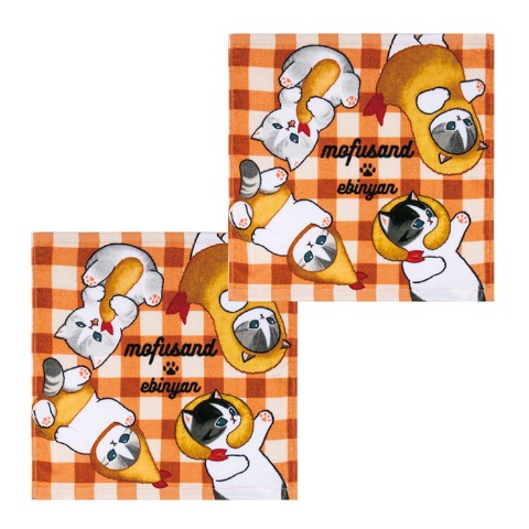 ハンドタオル（同柄2枚組・mofusand）