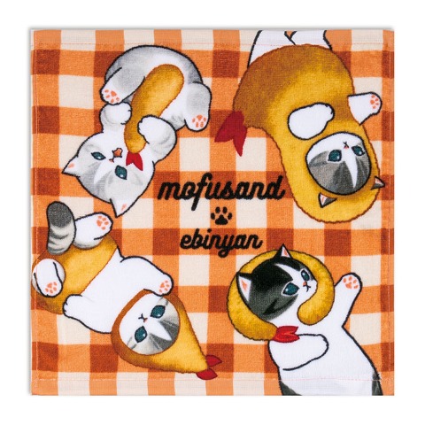 ハンドタオル（同柄2枚組・mofusand）