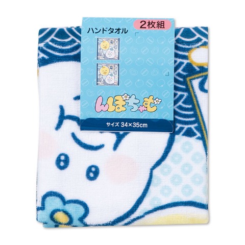 ハンドタオル（同柄2枚組・んぽちゃむ）