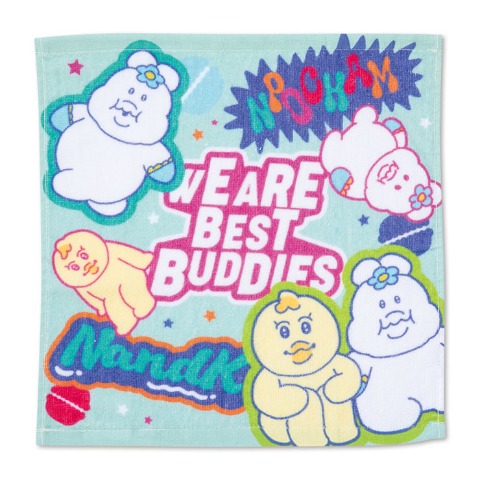 ハンドタオル（同柄2枚組・んぽちゃむ）