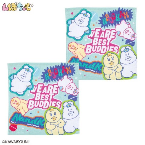 ハンドタオル（同柄2枚組・んぽちゃむ）