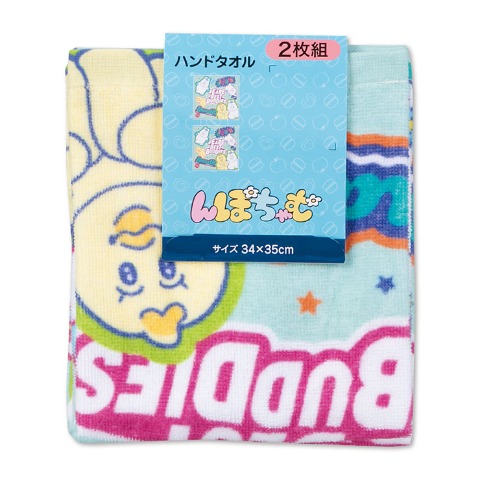 ハンドタオル（同柄2枚組・んぽちゃむ）
