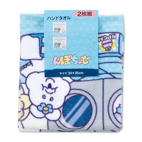 ハンドタオル（同柄2枚組・んぽちゃむ）