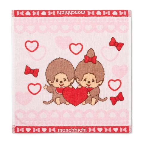 ハンドタオル（同柄2枚組・モンチッチ）