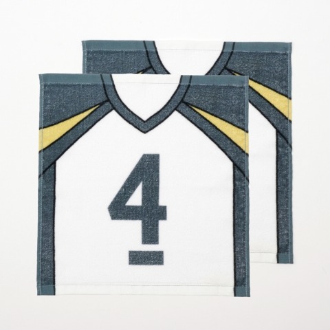 ハンドタオル（同柄2枚組・アニメ「ハイキュー!!」）