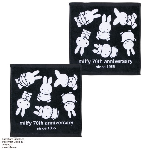 ハンドタオル（同柄2枚組・ミッフィー）