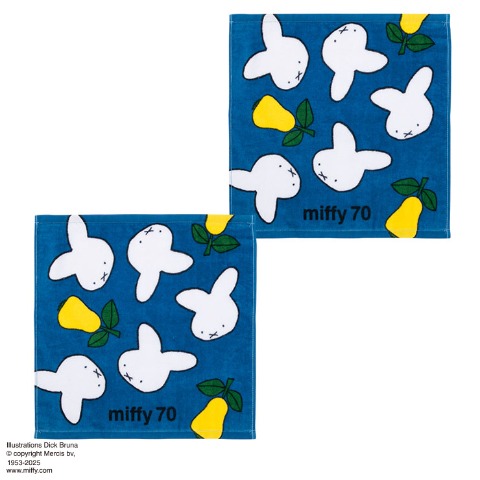 ハンドタオル（同柄2枚組・ミッフィー）