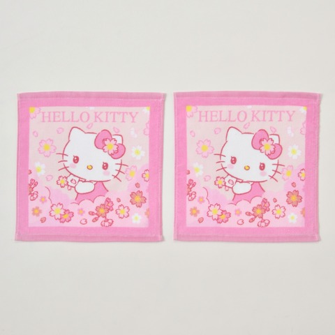 ハンドタオル（同柄2枚組・ハローキティ）