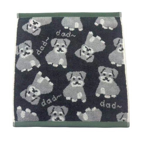 2枚組ハンドタオル（4つのこだわり・シュナウザー）