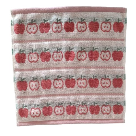 2枚組ハンドタオル（4つのこだわり・りんご）