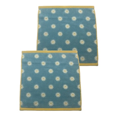 2枚組ハンドタオル（4つのこだわり・小花）