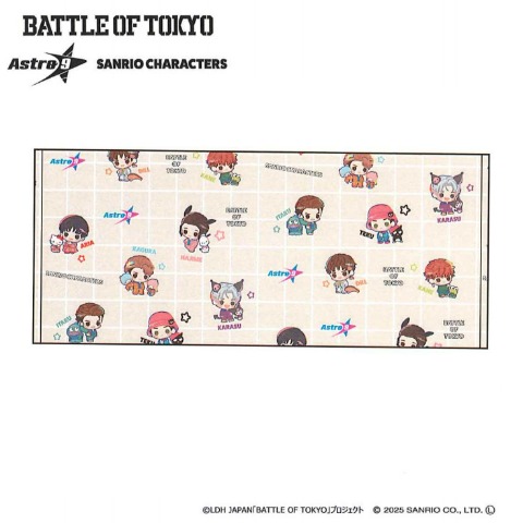 フェイスタオル（BATTLE OF TOKYO astro9×SANRIO CHARACTERS）