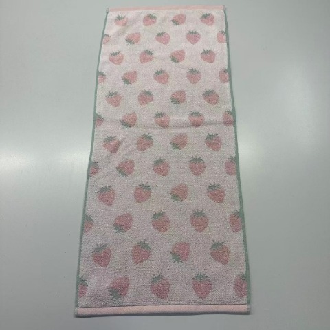 2枚組フェイスタオル（4つのこだわり・いちご）