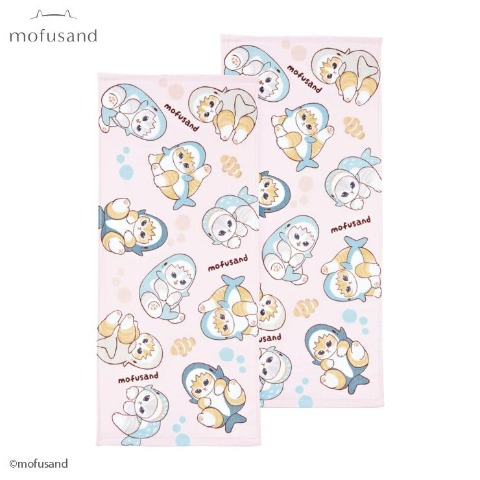 フェイスタオル（同柄2枚組・mofusand）
