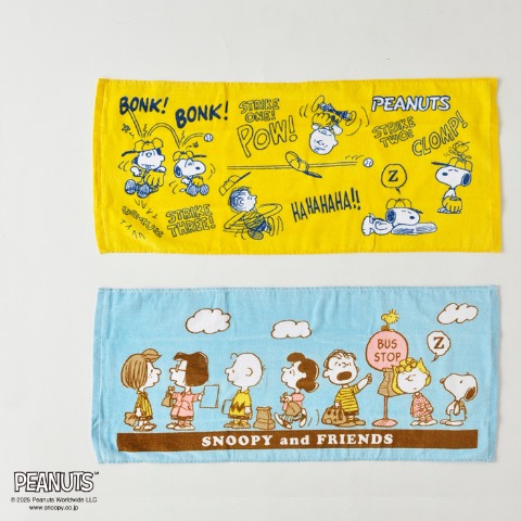 フェイスタオル（2枚組・PEANUTS）