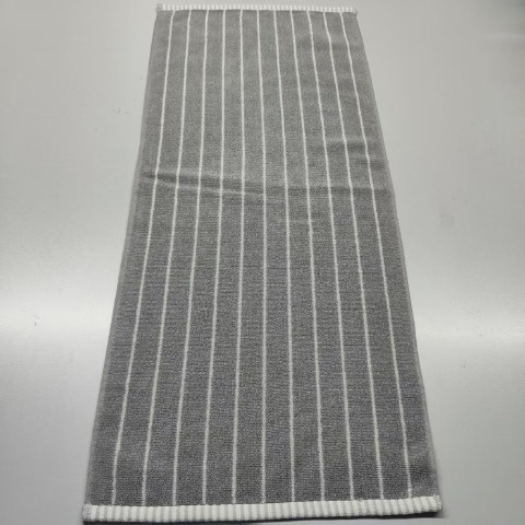 2枚組フェイスタオル（4つのこだわり・細ストライプ）