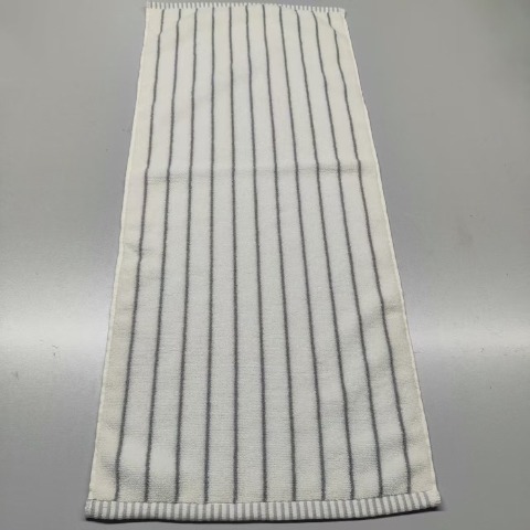 2枚組フェイスタオル（4つのこだわり・細ストライプ）