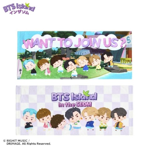 フェイスタオル（2枚組・BTS Island:インザソム）