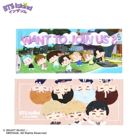 フェイスタオル（2枚組・BTS Island:インザソム）